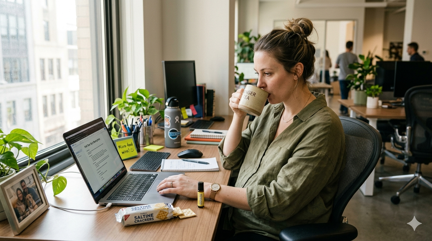 First Trimester at Work: Survive Nausea & Fatigue